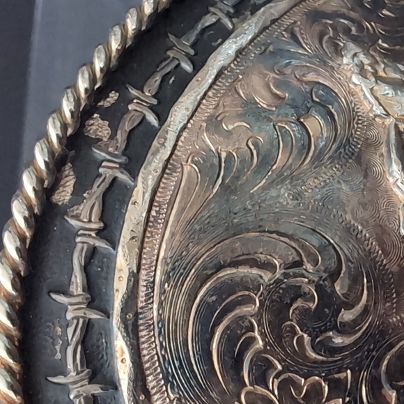 Montana Silversmith Columbus Mont. Turn & Burn Western Numbered Belt Buckle - Picture 9 of 12
